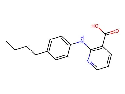 2-(3-Butylanilino)pyridine-3-carboxylic acid structure