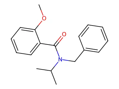 N-benzyl-N-isopropyl-2-methoxybenzamide structure