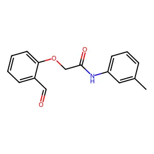 2-(2-formylphenoxy)-N-(3-methylphenyl)acetamide structure