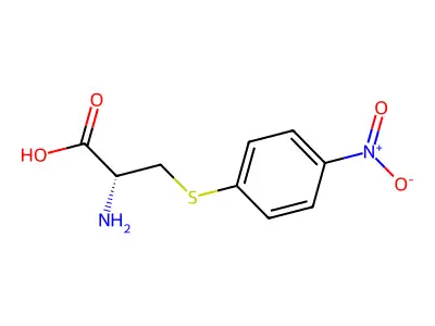 2-amino-3-(4-nitrophenyl)sulfanyl-propanoic Acid structure