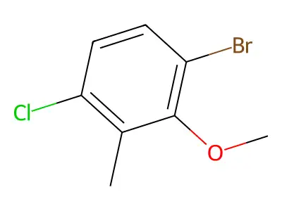 3-Bromo-6-chloro-2-methoxytoluene structure