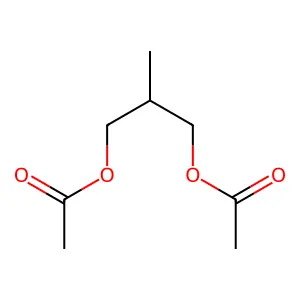 2-Methylpropane-1,3-diyl diacetate structure