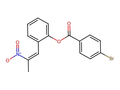 [2-(2-Nitroprop-1-enyl)phenyl] 4-bromobenzoate structure
