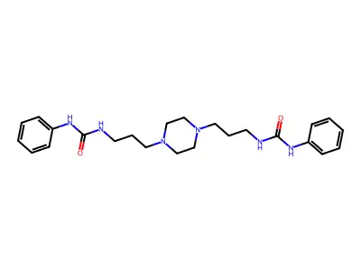 Urea, N,N''-(1,4-piperazinediyldi-3,1-propanediyl)bis(N'-phenyl- structure