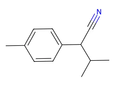 3-Methyl-2-(4-methylphenyl)butanenitrile structure