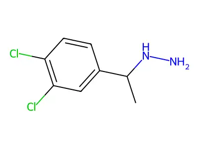 (1-(3,4-Dichlorophenyl)ethyl)hydrazine structure