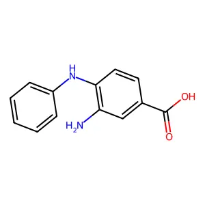 3-Amino-4-phenylamino-benzoic acid structure