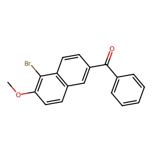 Methanone, (5-bromo-6-methoxy-2-naphthalenyl)phenyl- structure