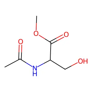 dl-Serine, N-acetyl-, methyl ester structure