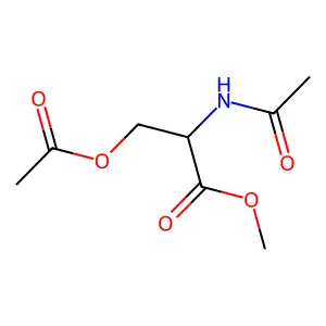 dl-Serine, N-acetyl-, methyl ester, acetate (ester) structure