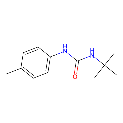 N-(tert-butyl)-N'-(4-methylphenyl)urea structure