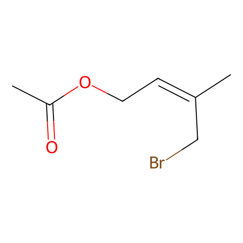 (4-Bromo-3-methyl-2-butenyl) acetate structure