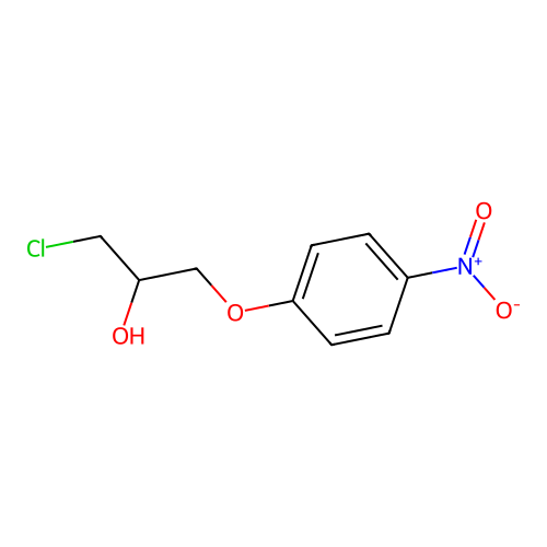 1-Chloro-3-(4-nitrophenoxy)propan-2-ol structure