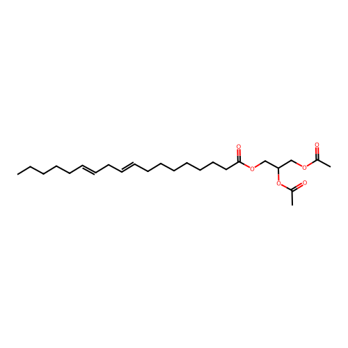 Octadecedienoyl-diacetyl-glycerol structure