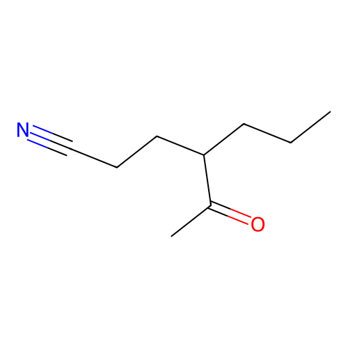 Heptanenitrile, 4-acetyl- structure