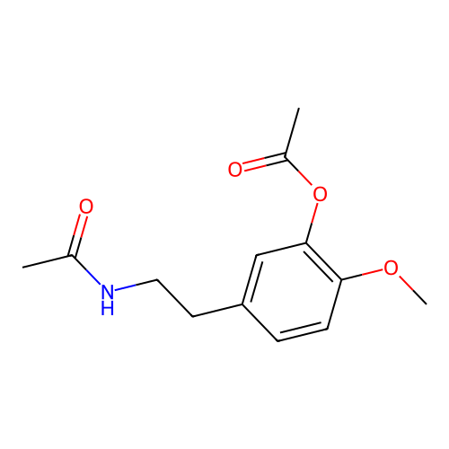 Phenethanamine, N-acetyl-3-acetoxy-4-methoxy- structure