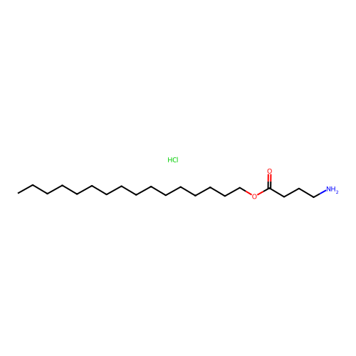 gamma-Aminobutyric acid cetyl ester hydrochloride structure