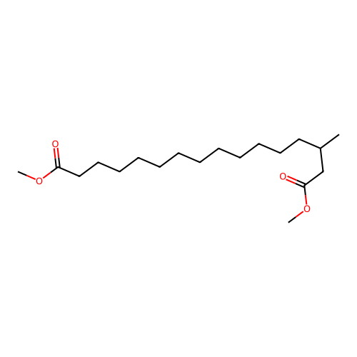 Hexadecanedioic acid, 3-methyl-, dimethyl ester structure