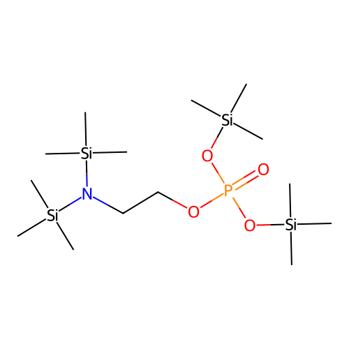 Phosphoric acid, 2-[bis(trimethylsilyl)amino]ethyl bis(trimethylsilyl) ester structure