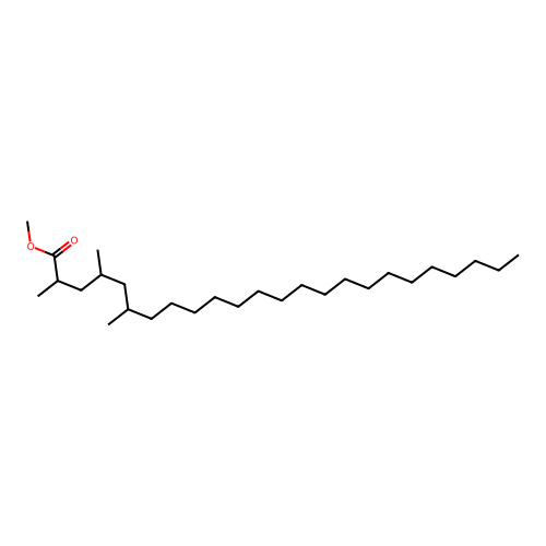 Tetracosanoic acid, 2,4,6-trimethyl-, methyl ester structure