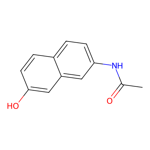 N-(7-hydroxynaphthalen-2-yl)acetamide structure