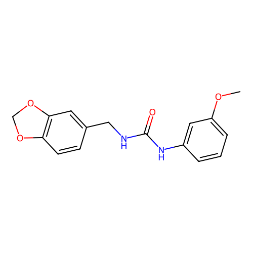 1-(1,3-Benzodioxol-5-ylmethyl)-3-(3-methoxyphenyl)urea structure