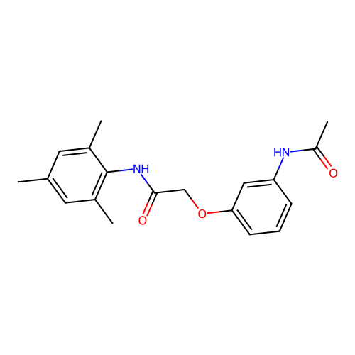 2-(3-acetamidophenoxy)-N-(2,4,6-trimethylphenyl)acetamide structure