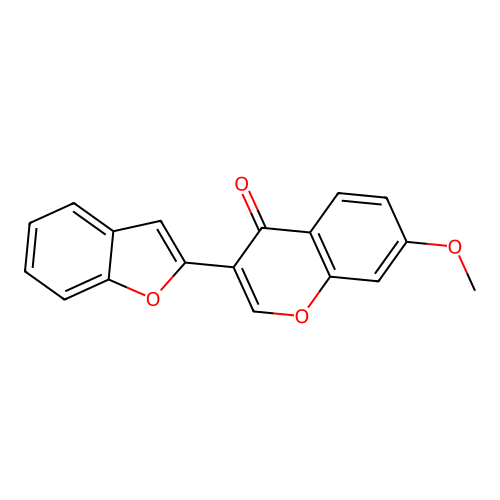 3-(1-Benzofuran-2-yl)-7-methoxy-4H-chromen-4-one structure