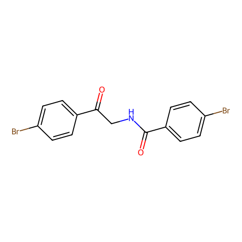 4-Bromo-N-[2-(4-bromophenyl)-2-oxoethyl]benzamide structure