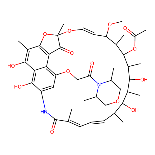 Rifamycin B dimethylmorpholide structure