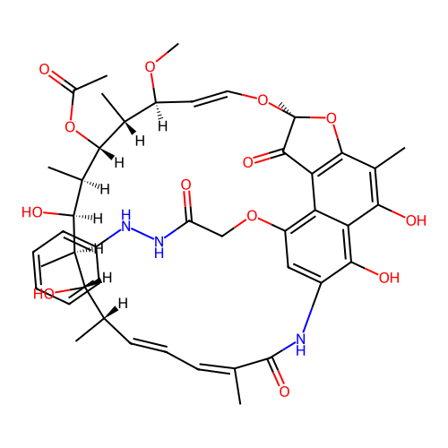 Rifamycin B, 2-phenylhydrazide structure