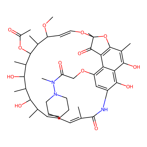 Rifamycin B methylpiperidinylamide structure