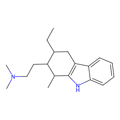 1H-Carbazole-2-ethanamine, 3-ethyl-2,3,4,9-tetrahydro-N,N,1-trimethyl- structure