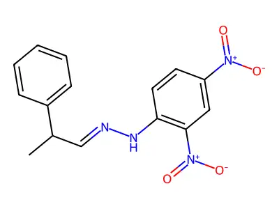 2,4-dinitro-N-(2-phenylpropylideneamino)aniline structure