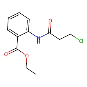 Ethyl 2-[(3-chloropropanoyl)amino]benzoate structure