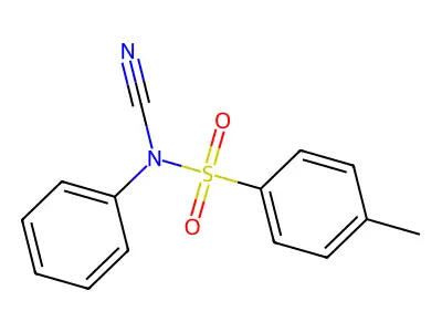 N-cyano-N-phenyl-p-toluenesulfonamide structure