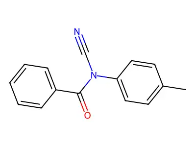 Benzamide, N-cyano-N-(4-methylphenyl)- structure