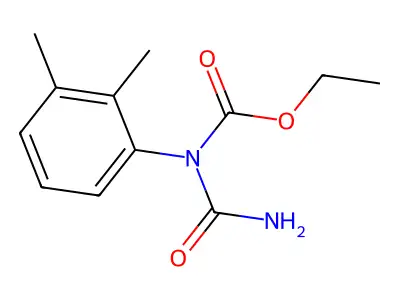 Carbamic acid, (aminocarbonyl)(2,3-dimethylphenyl)-, ethyl ester structure