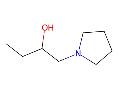 1-Pyrrolidinylbutan-2-ol structure