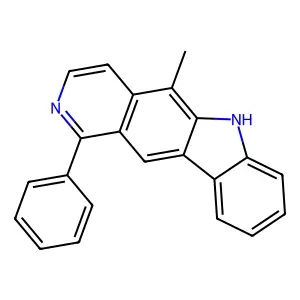 5-methyl-1-phenyl-6H-pyrido[4,3-b]carbazole structure