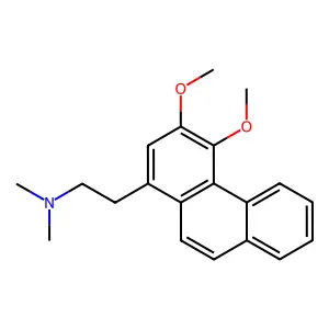 3,4-Dimethoxy-N,N-dimethyl-1-phenanthreneethanamine structure