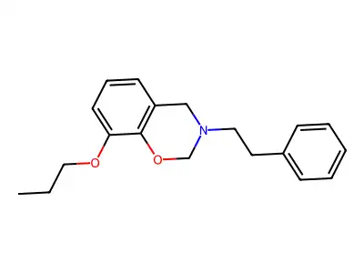 2H-1,3-Benzoxazine, 3,4-dihydro-3-(2-phenylethyl)-8-propoxy- structure