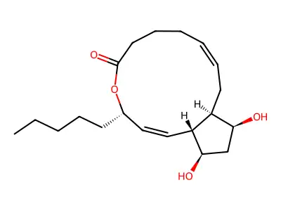 Prostaglandin F2alpha 1,15-lactone structure