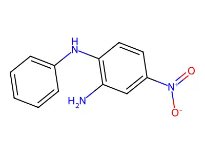 1,2-Phenylenediamine, 4-nitro-N1-phenyl- structure