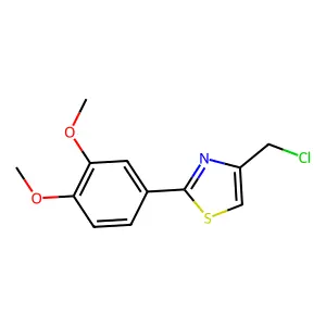 4-(Chloromethyl)-2-(3,4-dimethoxyphenyl)-1,3-thiazole structure