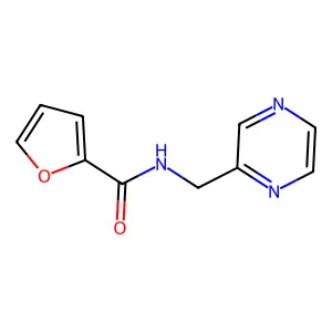 N-(吡嗪-2-基甲基)呋喃-2-甲酰胺 structure
