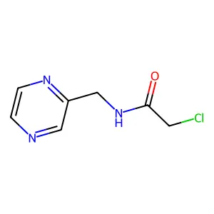 2-氯-N-(吡嗪-2-基甲基)乙酰胺 structure