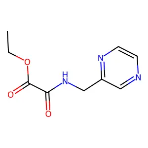Ethyl 2-oxo-2-(pyrazin-2-ylmethylamino)acetate structure