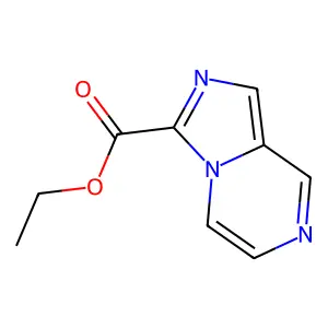 Ethyl imidazo(1,5-a)pyrazine-3-carboxylate structure