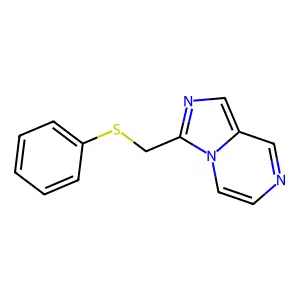 3-[(Phenylsulfanyl)methyl]imidazo[1,5-a]pyrazine structure